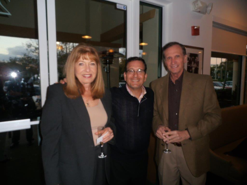 Roy Oppenheim with friends at the first of the New Year "social" for Weston Title & Escrow