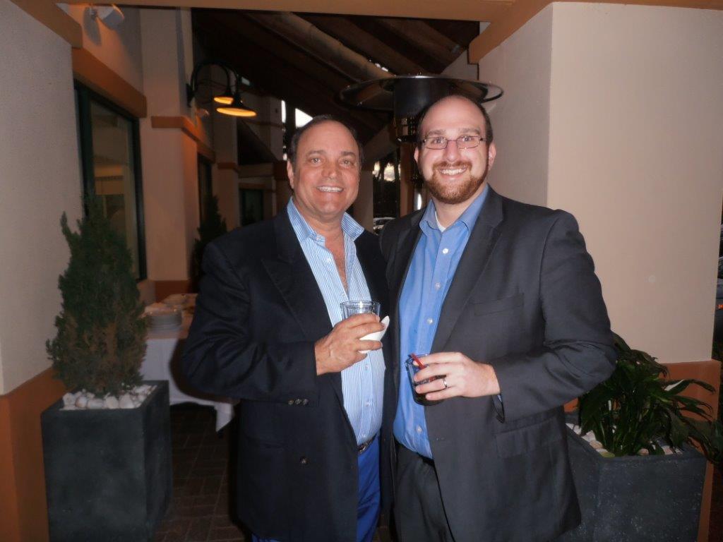 Geoff Sherman with guest at the Weston Title and Escrow first of the New Year "social."